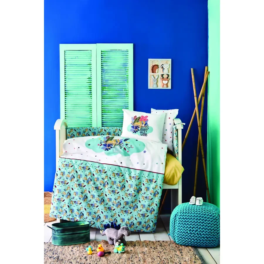 Дитячий набір в ліжечко для немовлят Karaca Home - Bummer indigo індиго (10 предметів)