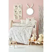 Дитячий набір у ліжечко для немовлят Karaca Home — Doe pembe рожевий (10 предметів)