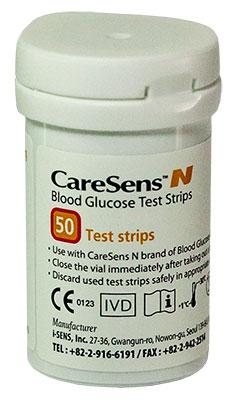 Тест-смужки CareSens N для глюкометра, 50 шт, фото 1