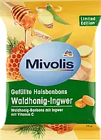 Mivolis Bonbon Waldhonig-Ingwer Имбирно-медовые леденцы для горла с витамином С 75 г