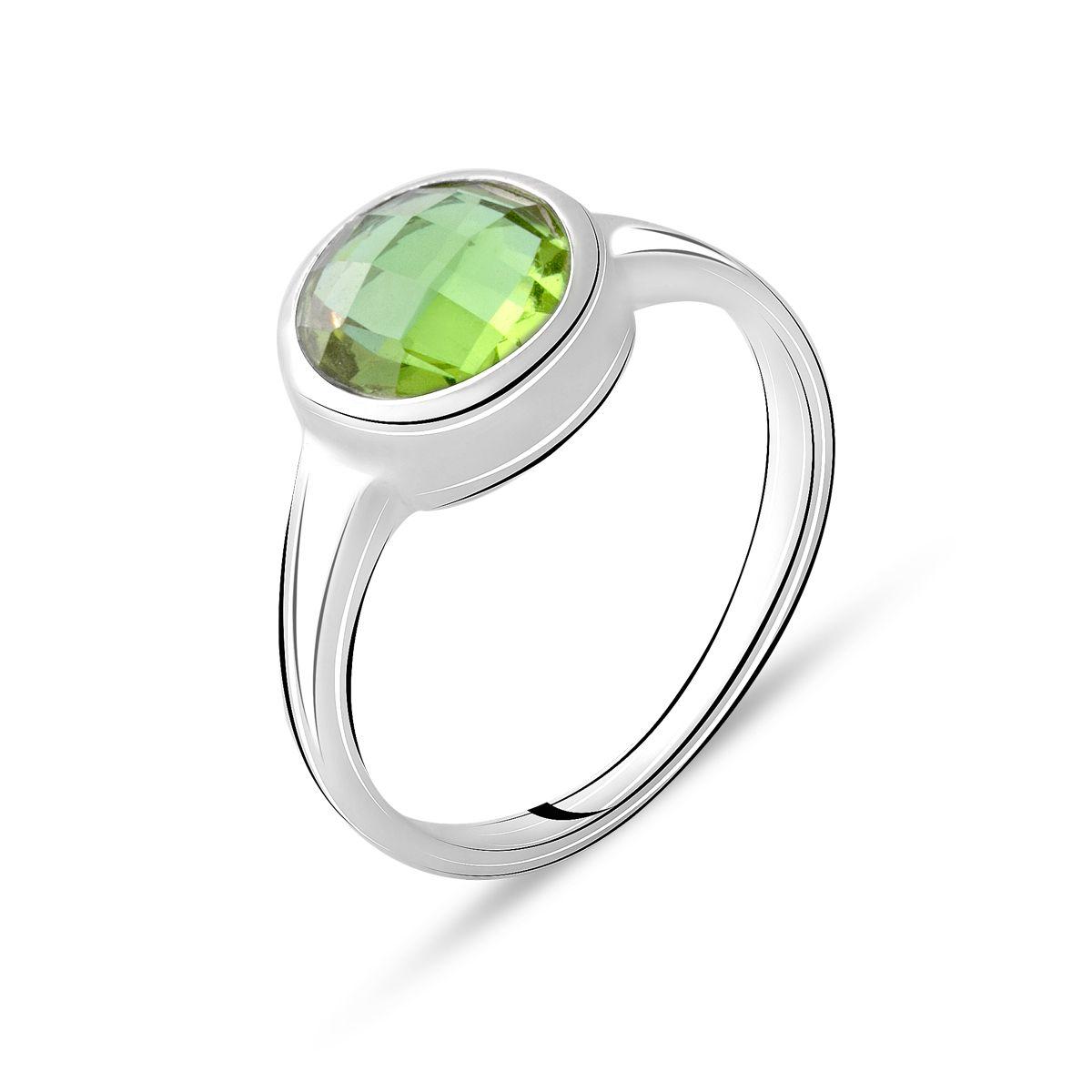 Срібне кільце SilverBreeze з султитом 1.975ct (2076049) 18 розмір