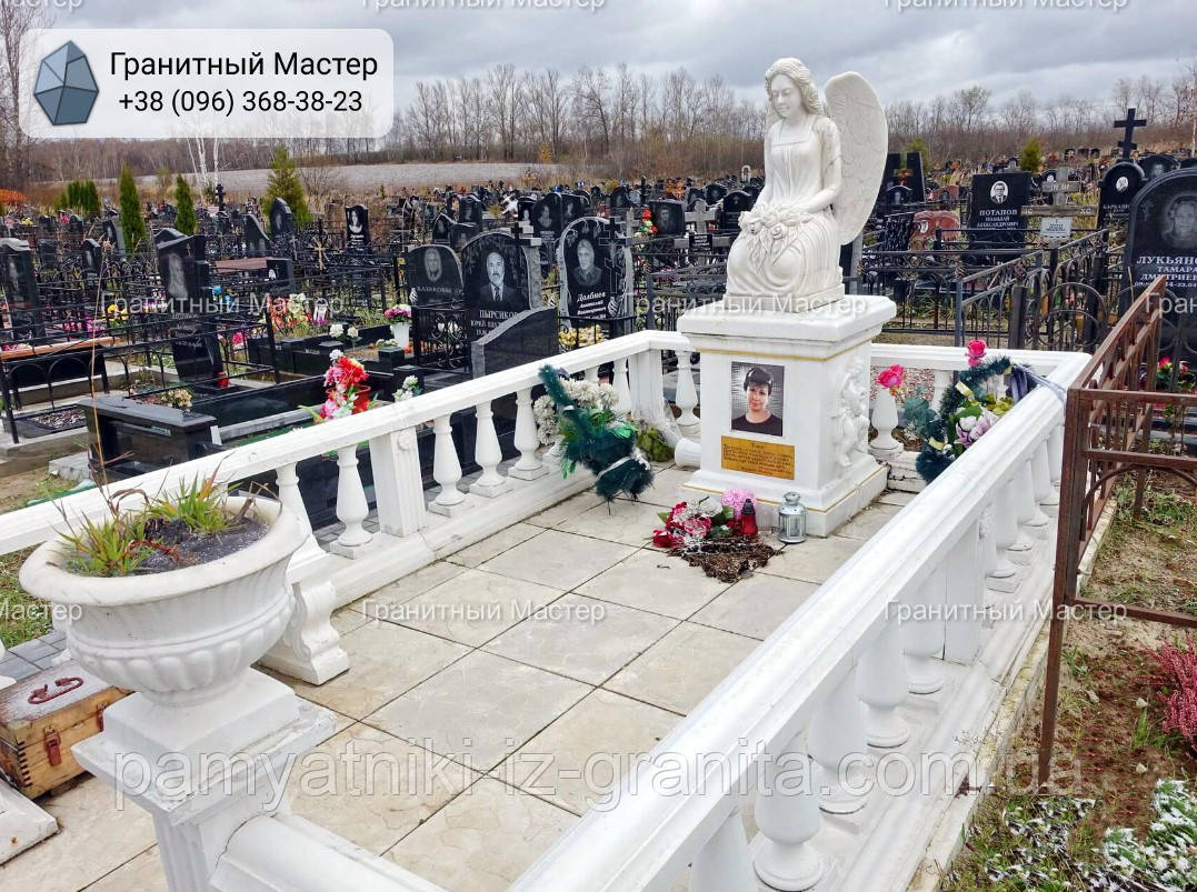 Елітний пам'ятник з мармуру № 1211