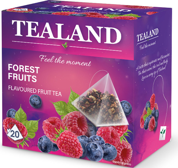 Чай фруктовий TEALAND FOREST FRUIT лісова ягода в пірамідках, 40 г, 10 шт/ящ