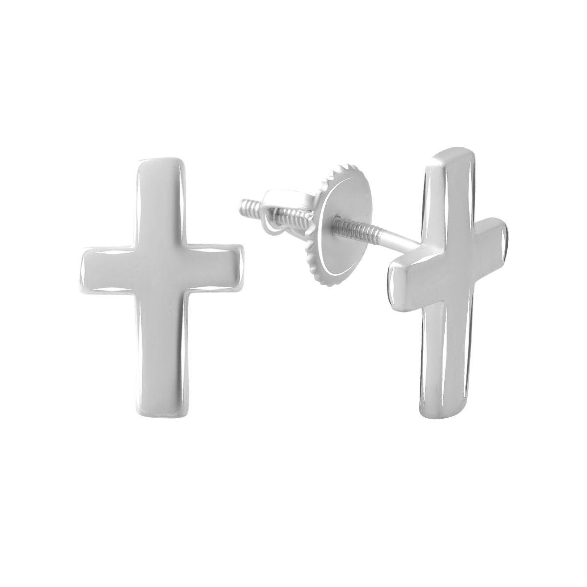 Срібні сережки SilverBreeze без каменів (2081197)