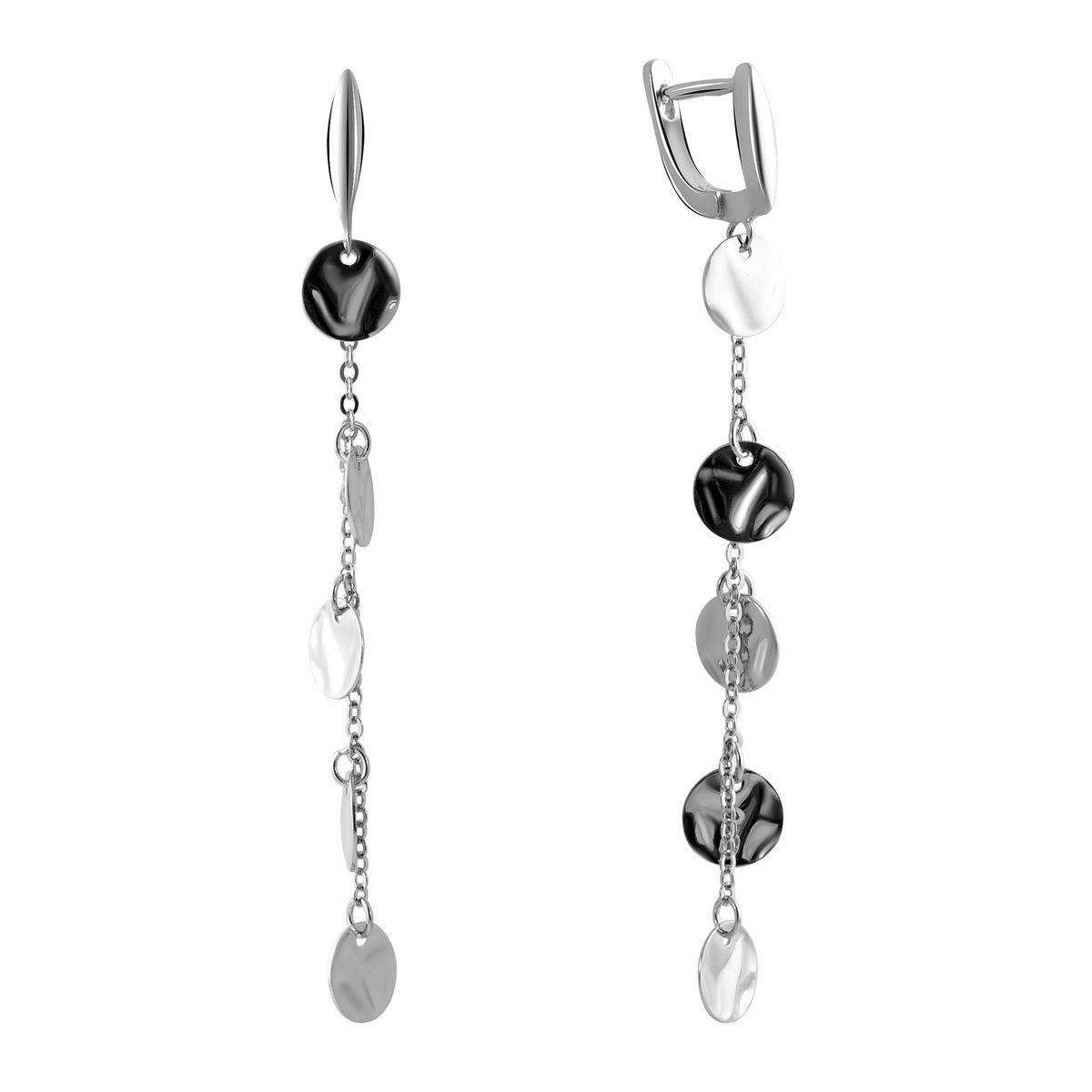 Срібні сережки SilverBreeze без каменів (2048435)