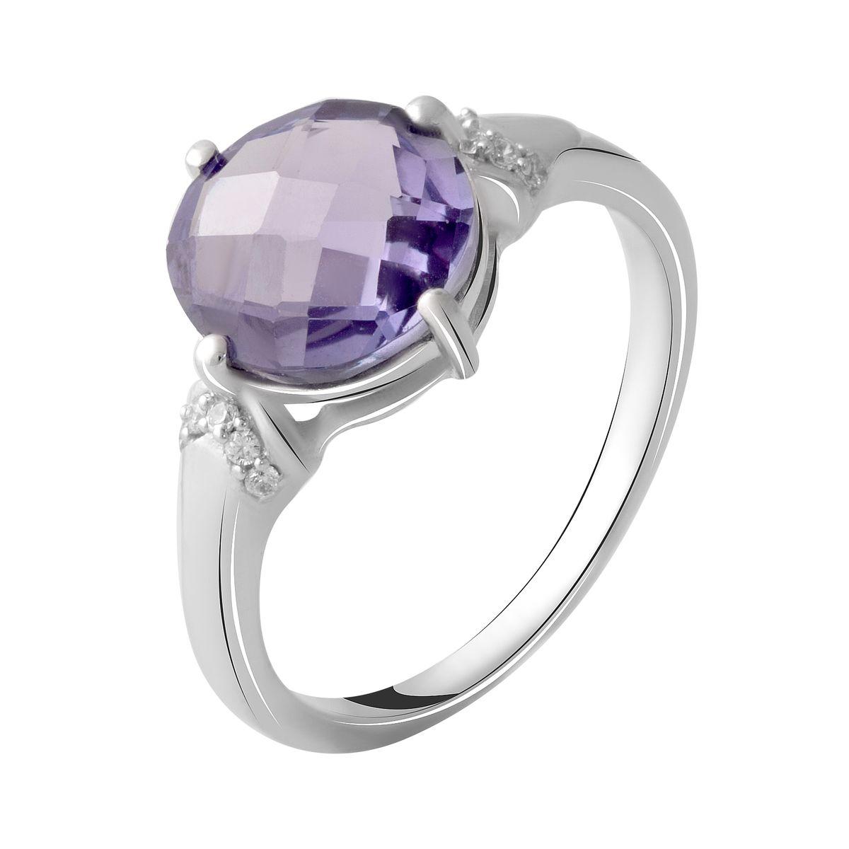 Срібне кільце SilverBreeze з олександритом 4.66ct (2050421) 18.5 розмір