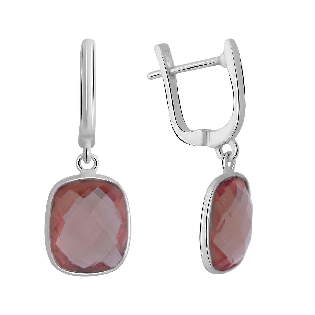Срібні сережки SilverBreeze зі Султаніт султанітом 8.65ct (2050995)