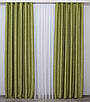 Комплект штор (2шт. 1х2,7м.) льон рогожка, колекція "Саванна". Колір оливковий. Код 637ш 31-093, фото 5