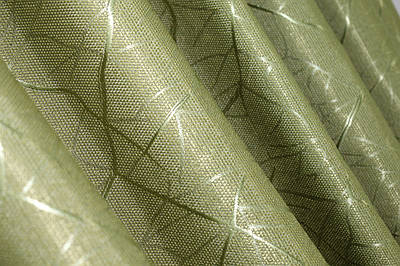 Шторна тканина льон рогожка, колекція "Савана". Висота 2,8 м. Колір оливковий. Код 637ш