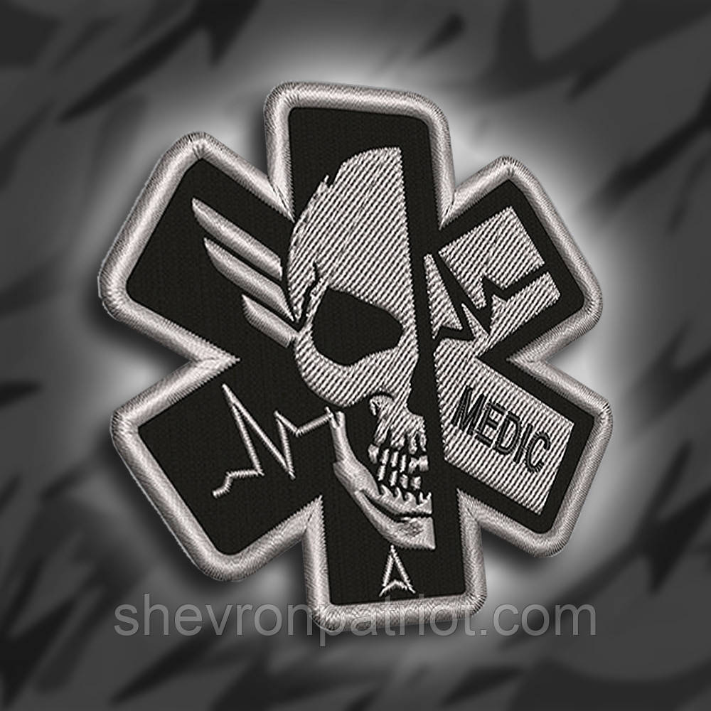 №156 Шеврон Череп MEDIC, фото 1