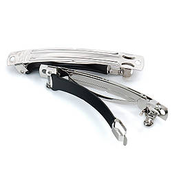 Основа для шпильки автомат прямокутна з силіконовим захистом 70х9 мм Платина 1 шт.