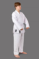 Кимоно для каратэ карате тхэквондо ушу кудо будо единоборств белое COMBAT - 130 см