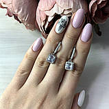 Срібні сережки SilverBreeze з фіанітами (2036357), фото 2