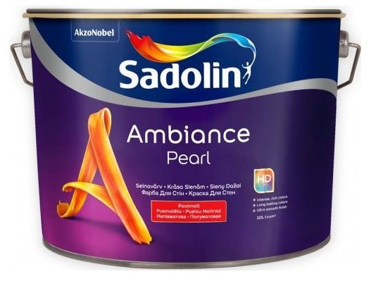 Sadolin Ambiance Pearl - Напівматова фарба для стін, що має дуже гарну зносостійкість, фото 1