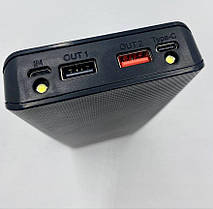 Павербокс "PowerBox-10 L10" корпус для павербанку на 10 комірок 18650, 2USB, 5/9/12V, 3A, QC3.0 PD, швидка зарядка, фото 2
