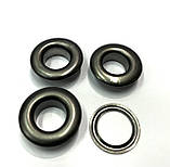 Блочка-люверс №24 темний нікель 10мм (1000шт), фото 3