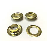 Блискава-люверс No24 золото 10 мм (1000 шт.), фото 2