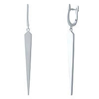 Срібні сережки ortex без каменів (2006084)