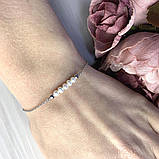 Срібний браслет SilverBreeze з натуральними перлами баричним (2069980) 1720 розмір, фото 3