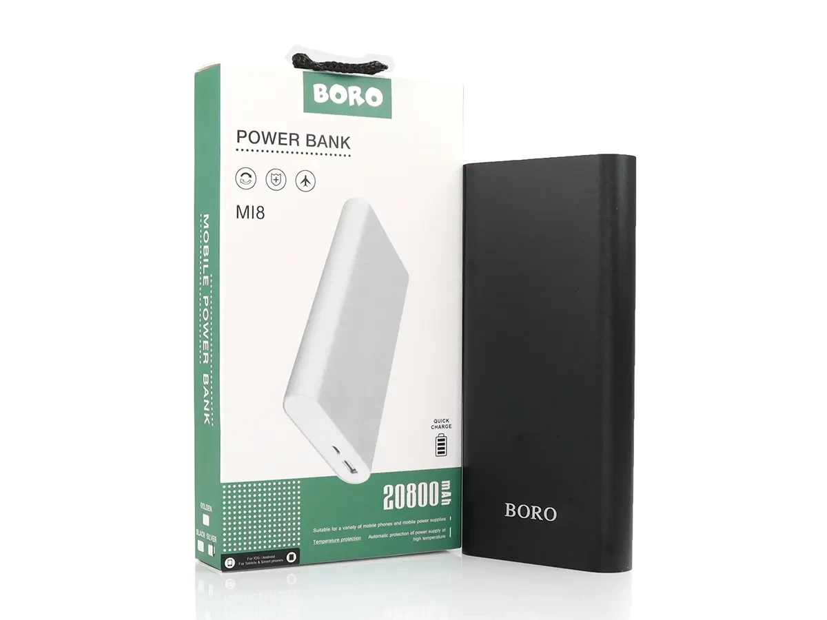 Зовнішній акумулятор (power bank) 20800mAh (4800mAh) Boro MI8 50шт 7476