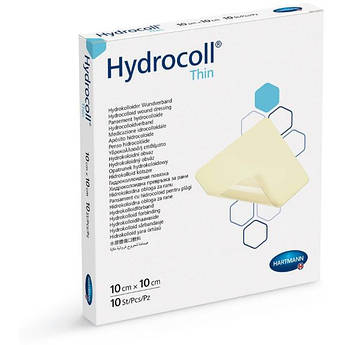 Гідроколоїдна пов'язка Hydrocoll THIN (Гідрокол) Hartmann 10х10 см, HARTMANN 900942