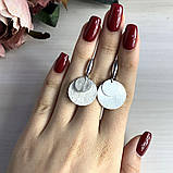 Срібні сережки SilverBreeze без каменів (2032922), фото 2
