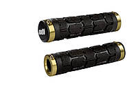 Грипсы ODI Rogue MTB Lock-On Bonus Pack Black w/Gold Clamps (черные с золотыми замками)