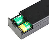 Холдер для двох акумуляторів 18650 з кнопкою, тримач для акумуляторів, фото 4