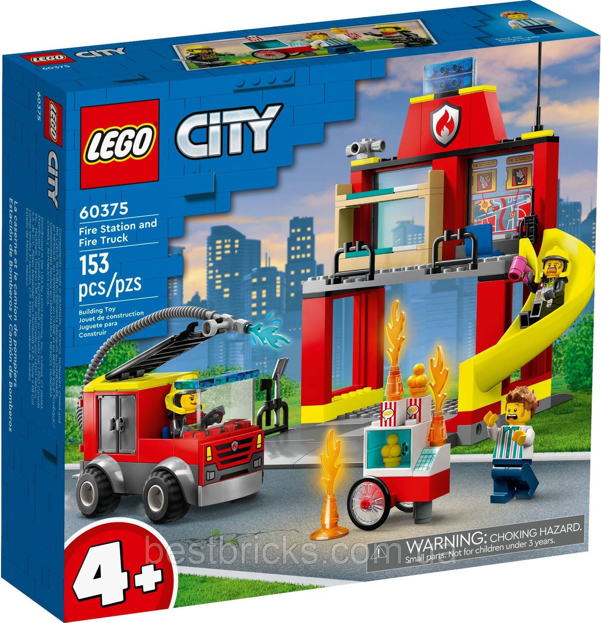 Lego City Пожежна частина та пожежна машина 60375, фото 1