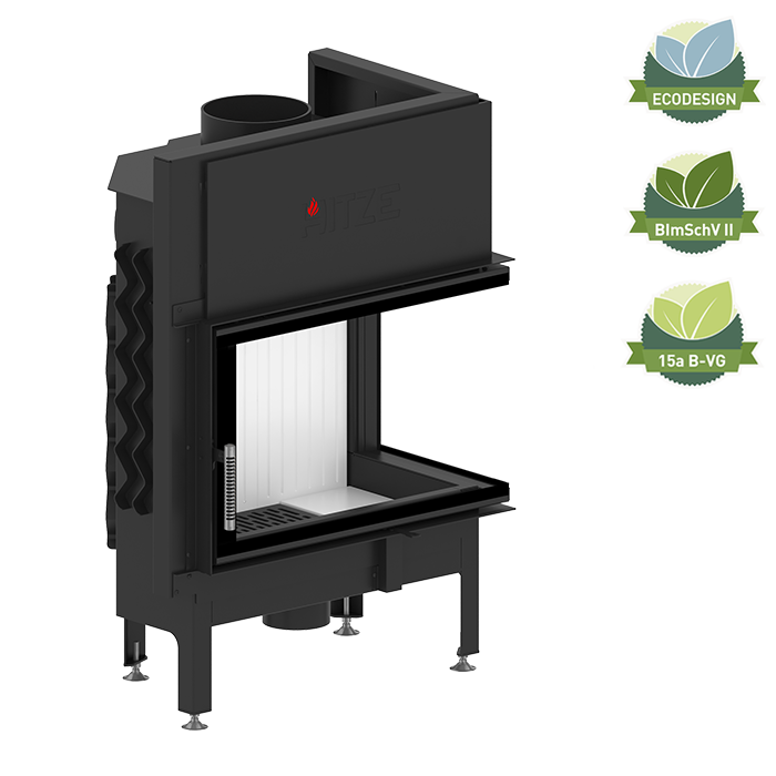 Камінна топка HITZE ALBERO AL14R.H-D Праве скло (14 kW), фото 1