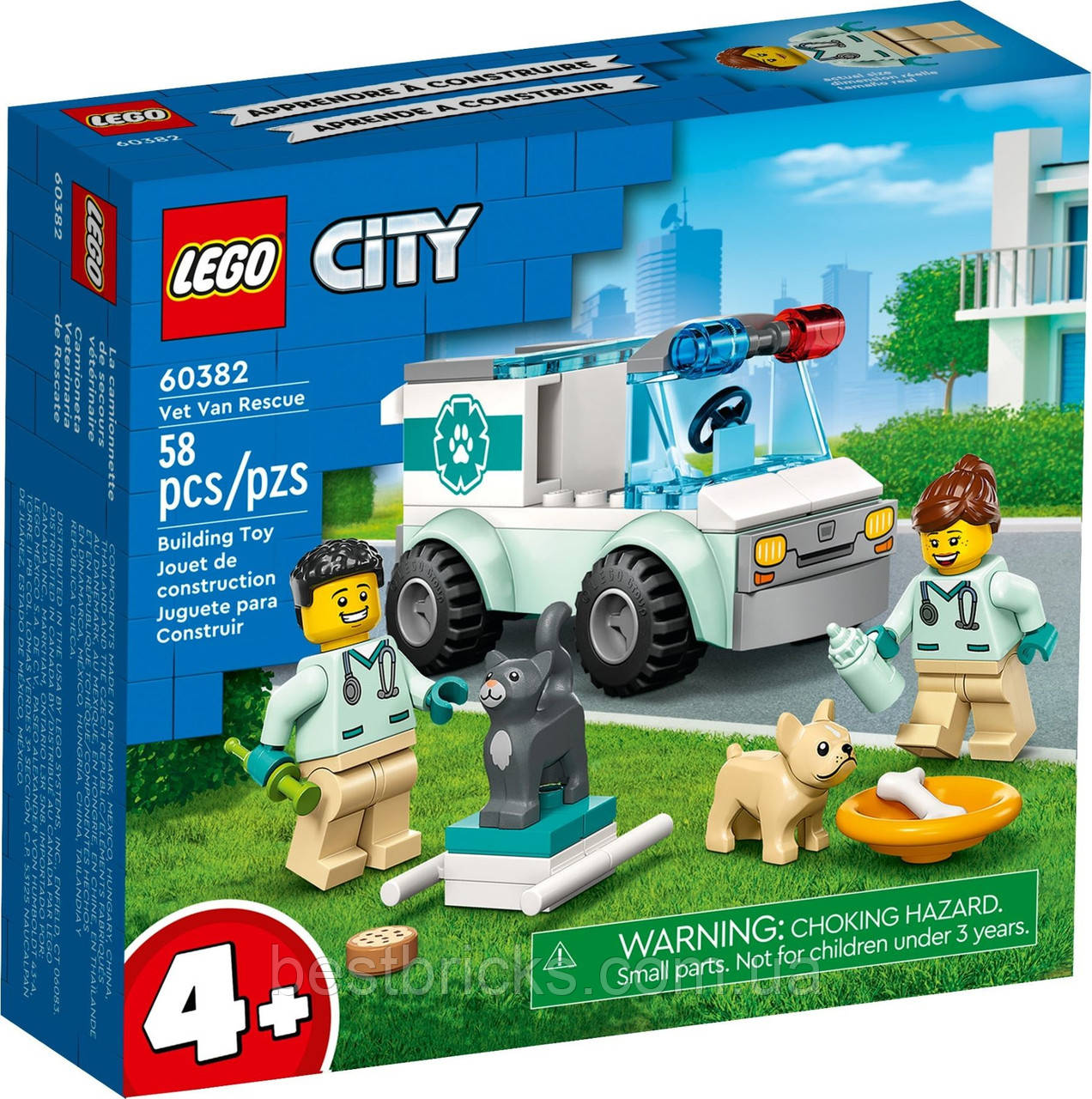 Lego City Рятувальний ветеринарний фургон 60382