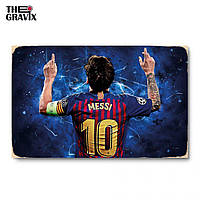 Дерев'яний Постер "Messi" - 27 х 17 см