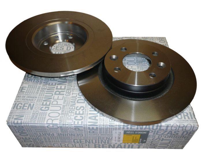 Диски гальмівні передні Renault Logan (2009-2012) логан рено Оригінал 7701208252, 402065345R (комплект 2 шт., фото 1
