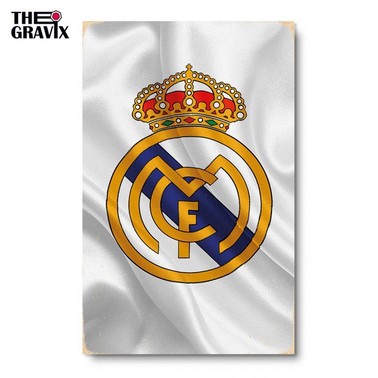 Дерев'яний Постер "ФК Реал Мадрид" - 27 х 17 см
