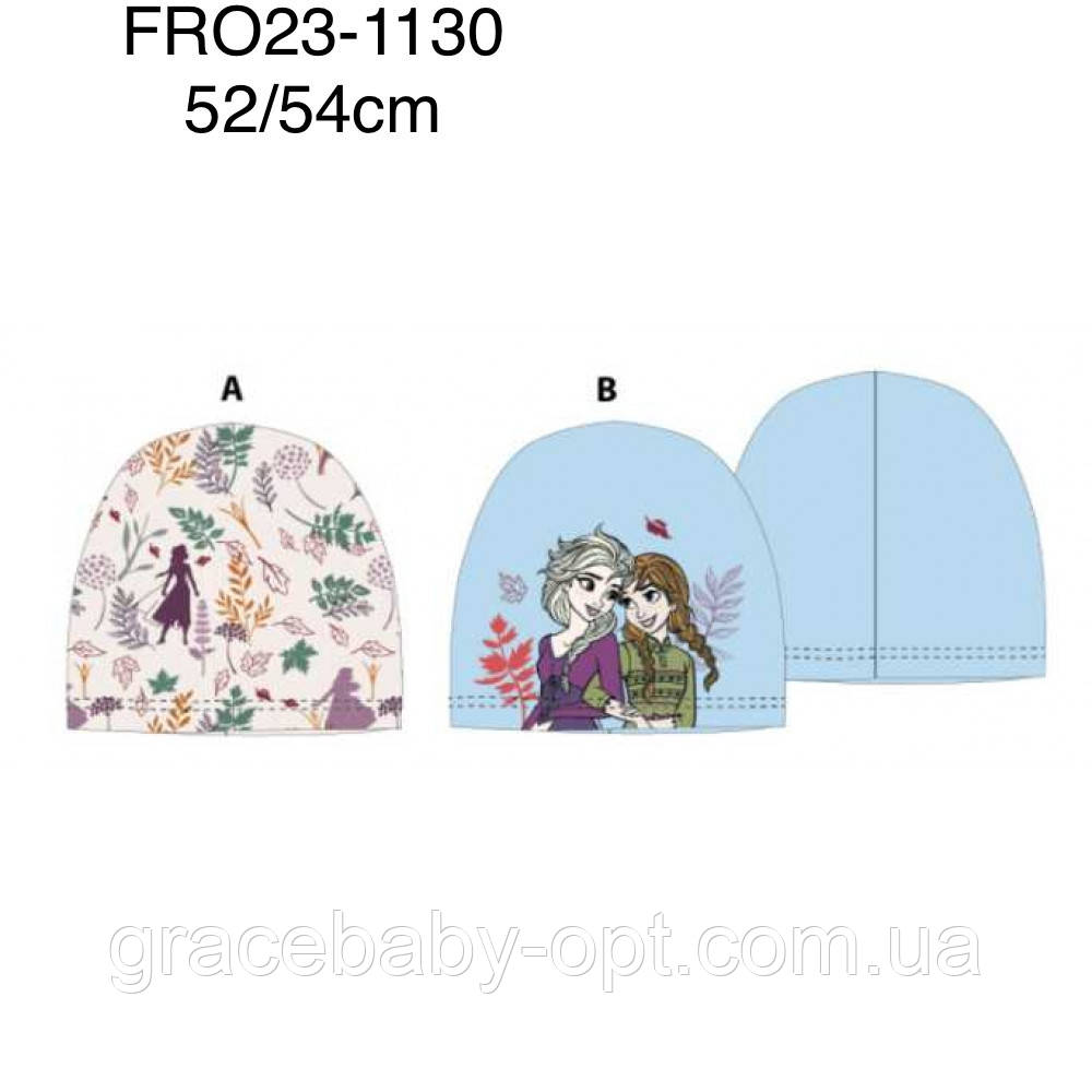 Шапки для дівчинки оптом, Disney, 52-54 см, № FRO23-1130