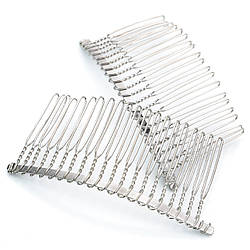 Основа для гребінця 20 зубчиків 80х37 мм Платина 1 шт.