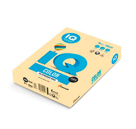Папір кольоровий IQ Color A4 80г/м2 500 аркушів Карамельний CH32