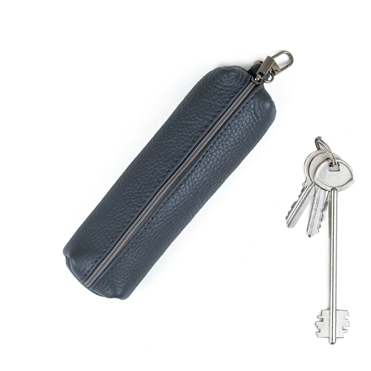 Ключниця велика сіра Woman's heel із натуральної шкіри (В-470-1)