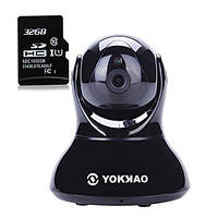 Мінібездротова IP-камера, YOKKAO Wifi Baby Monitor Indoor CCTV IR Security 720P HD Нічне бачення