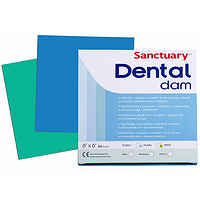 Коффердам синий латексный Dental Dam, 36шт. (152X152 см)