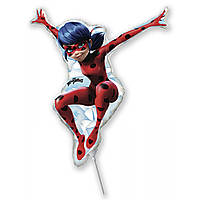 Фольгована кулька міні-фігура леді баг 31х34см Flexmetal