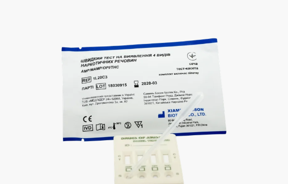 Купить Экспресс тест на выявление 4 видов наркотических веществ в моче ...