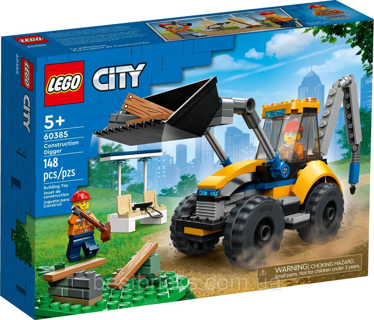 Lego City Будівельний екскаватор 60385