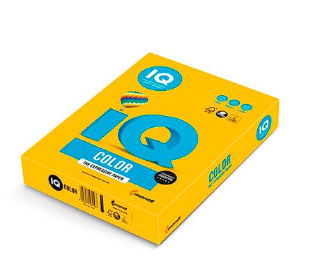 Папір кольоровий IQ Color A4 80 г/м2 500 аркушів Сонячно-жовтий SY40