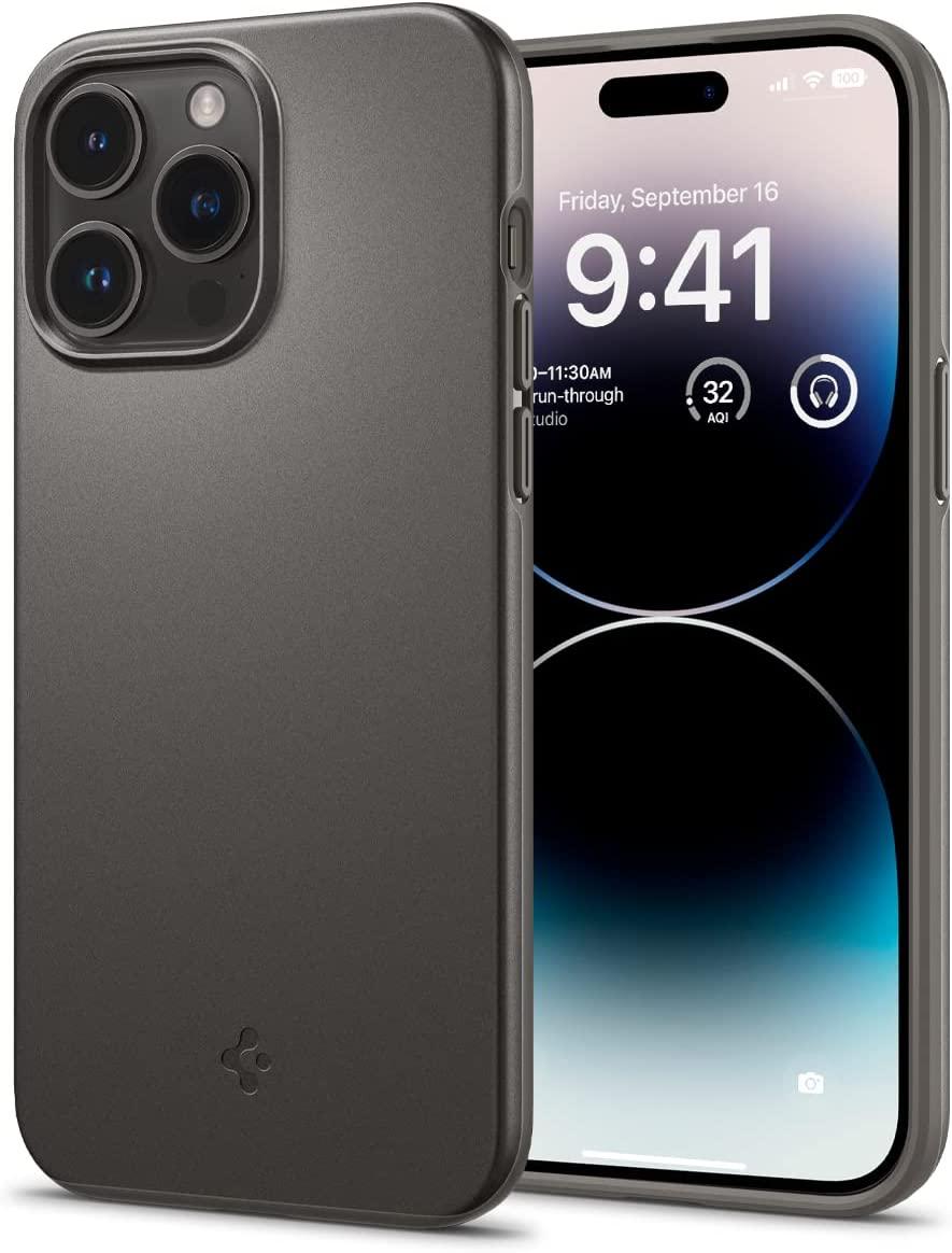 Чохол Spigen для iPhone 14 Pro - Thin Fit, Gunmetal (ACS04782)