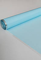 Плёнка тонированная для подарков и цветов цвет голубой 60см/ 10м