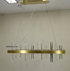 Бронзова 80см довга люстра led 80W з пультом (918-LP452 BRONZE), фото 2