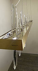 Бронзова 80см довга люстра led 80W з пультом (918-LP452 BRONZE), фото 4