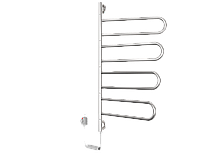 Полотенцесушитель электрический Elna Флюгер - 4 поворотный нержавеющий с терморегулятором