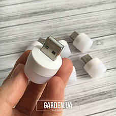 Світлодіодний міні-нічник GARDEN з USB-штекером 2.1A білий колір світла, фото 3